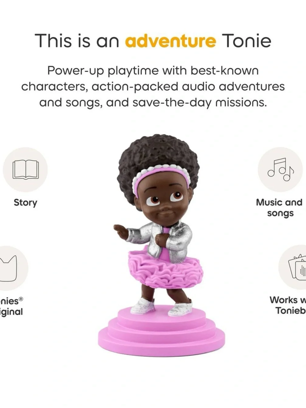 Tonies Invisible Universe: Qai Qai Tonie Figurine Songs & Story Kid Nation